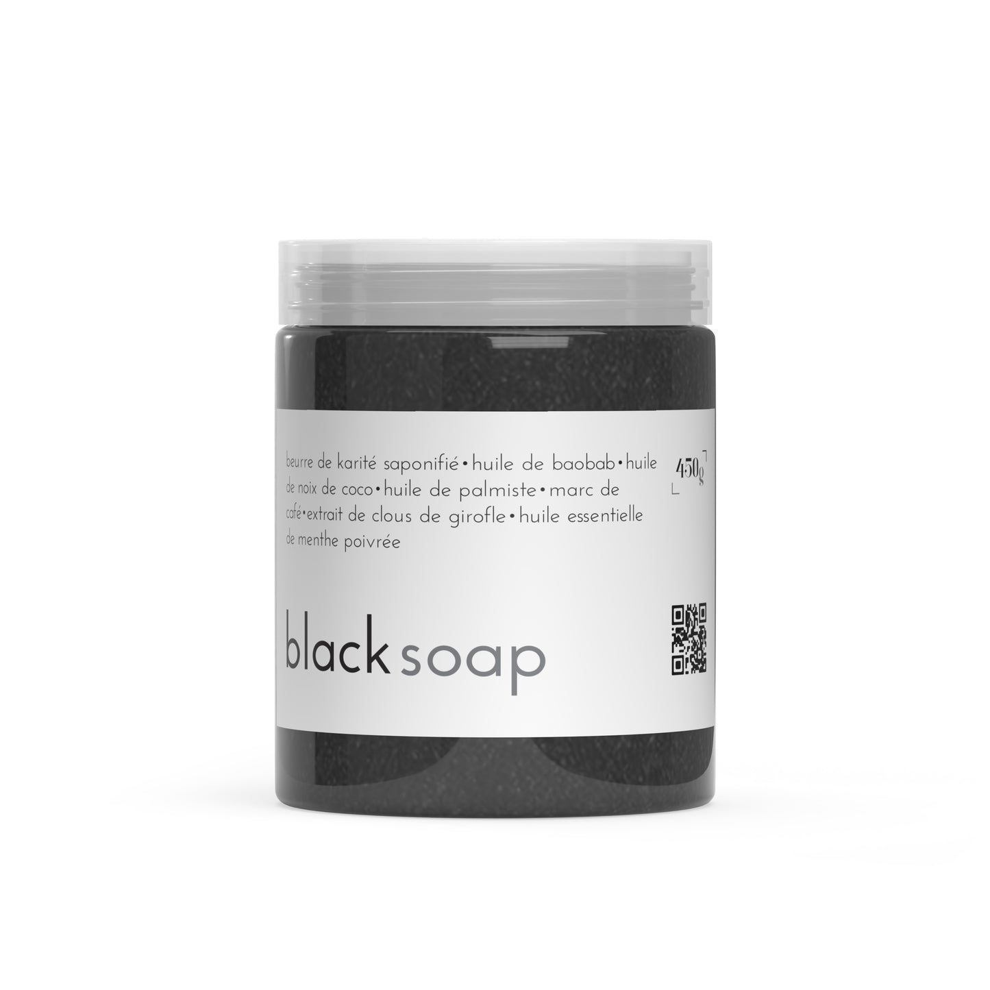 Black soap au café et menthe poivrée